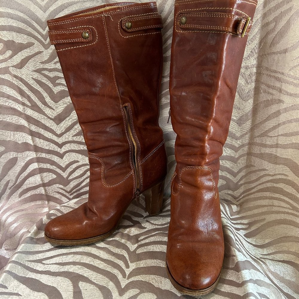 *COACH* Cognac Boots